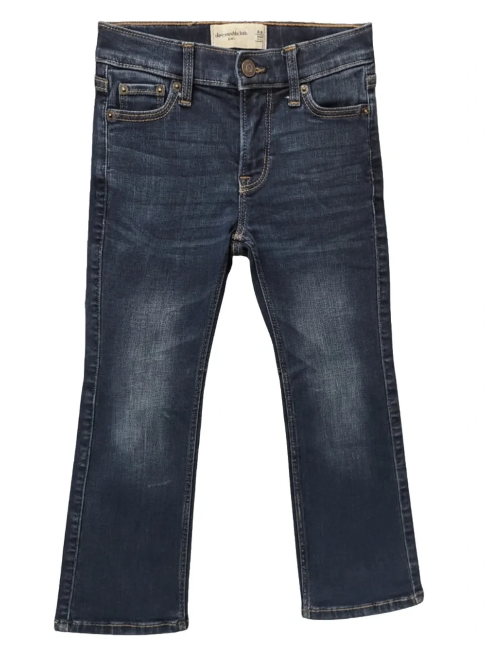 Abercrombie Kids Girls Size 5/6 Long Bootcut Dark Wash Jeans Boot Leg Denim